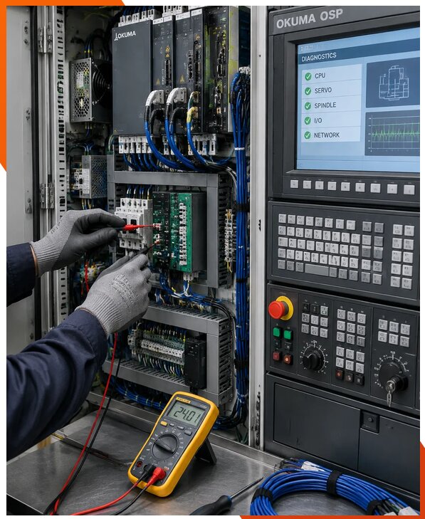 Ремонт систем ЧПУ Okuma OSP в Железногорске